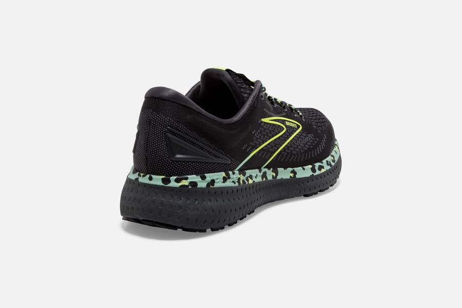 Glycerin 19 Road Brooks Running Shoes NZ Womens - Black/Green - ONXAPR-603